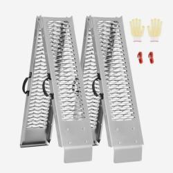 Rampe d'acc&egrave;s QUAD TONDEUSE en aluminium, 2 pi&egrave;ces, rampe de chargement pliable, 453 kg