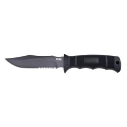SOG SEAL PUP LAME 121MM MANCHE GRN ETUI NYLON