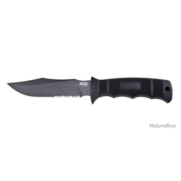 SOG SEAL PUP LAME 121MM MANCHE GRN ETUI NYLON