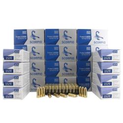 STV SCORPIO 9MM LUGER FMJ 124GR X1000