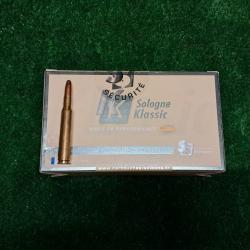 Bo&icirc;te neuve de 20 cartouches Sologne cal. 30-06 subsonique 220 grs