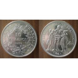 France 10 Francs 1970 Hercule Argent Frs Frs Frc Piece Europe