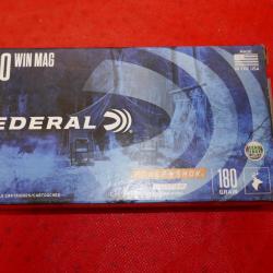 Boite de 20 cartouches de 300 Win Mag FEDERAL COPPER HOLLOW-POINT 180 Grs