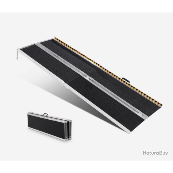 Rampe pour fauteuil roulant, capacit� 363 kg, rampe de seuil pliante portative en aluminium