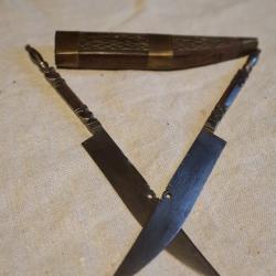 Paire de rasoir kabyle ancien