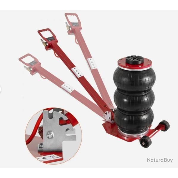 Cric Pneumatique 3 tonnes Plage 140-450 mm Cric de Levage Pneumatique