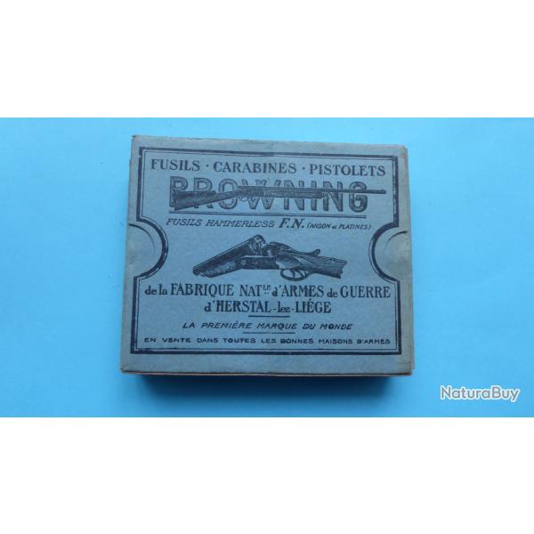 REF 43 - RARE TRES ANCIENNE BO�TE CARTOUCHES CHASSE CAL 12 - Marque CF - chevrotines 9 gr