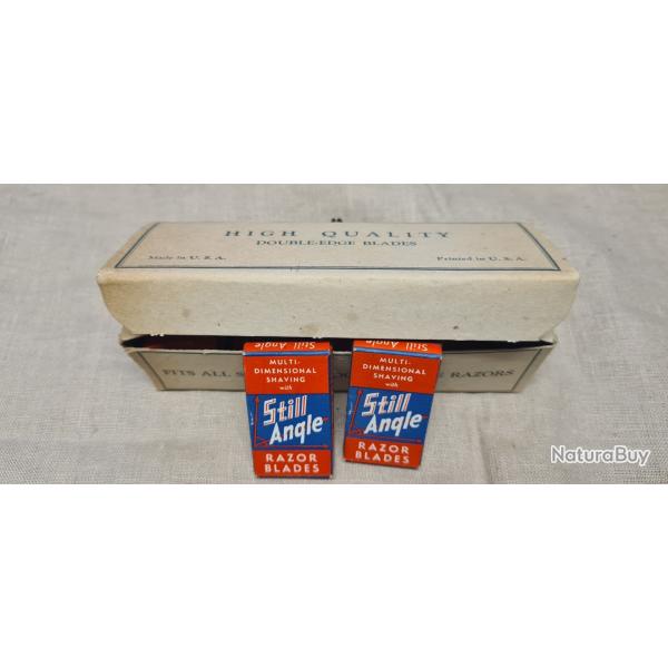 Boite compl�te de 20 paquets de lames de Rasoir US WW2 ( neuves)
