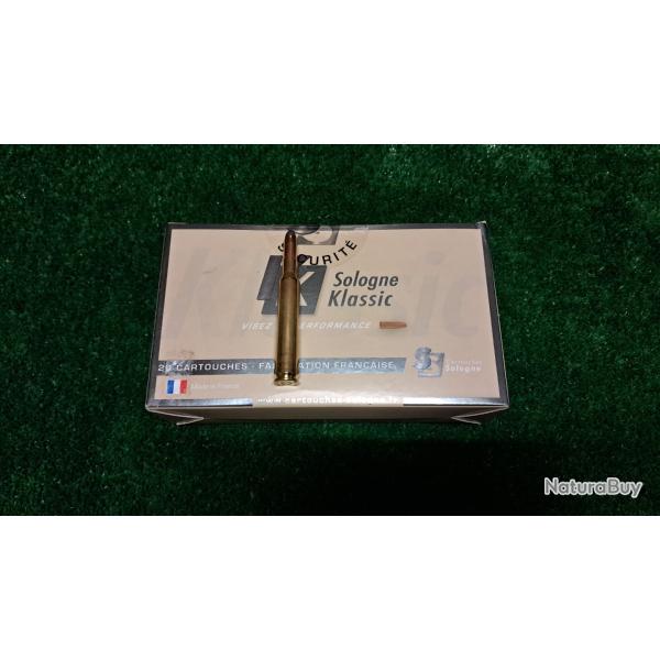 Bo�te de 20 cartouches Sologne cal. 7x64 subsonique 139 gr
