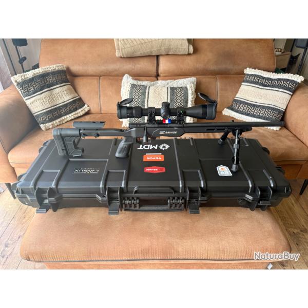 CARABINE SAVAGE B22 PRECISION CH�SSIS MDT compl�te  .
