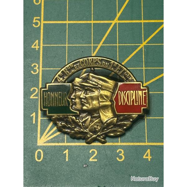 Insigne du 4eme Bataillon du 1er R�giment �tranger Infanterie