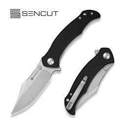 Couteau Sencut Tauron Lame Acier D2 SW Manche G10 Noir Liner Lock IKBS S250601