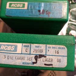 outil rechargement RCBS JAMAIS SERVI 300 wm, 38sp/357 ou 9x19para avec SHELL HOLDER,port gratuit