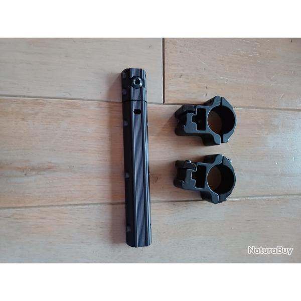Montage haut et Rail prismatique de r�duction de recul marque Gamo pour montage de lunette