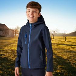 Veste Softshell Regatta enfants TRA735 Bleu marine/Bleu roi
