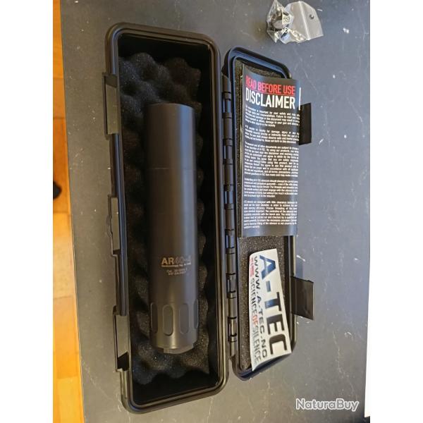 Silencieux mod�rateur de son A Tec AR40-4 calibre 308 filet� en 5/8x24