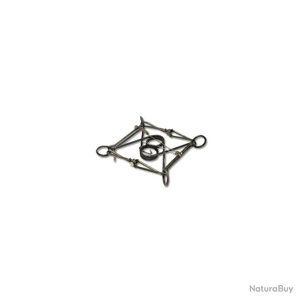 Lot de 5 pi�ges en X acier brut simple ressort 13 X 13 cm PHE
