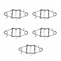 Lot de 5 pi&egrave;ges en X Conibear double ressort acier brut 25 x 25 cm Homologu&eacute;