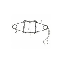 Pi&egrave;ge en X Conibear double ressort acier brut 13 X 13 cm PHE