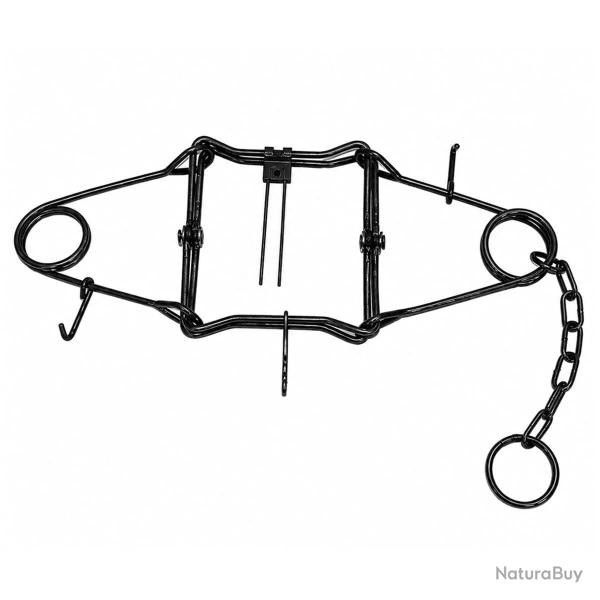 Pi�ge en X double ressort acier zingu� noir 25 X 25 cm PHE
