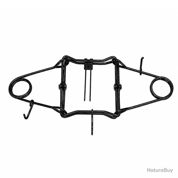 Pi�ge en X double ressort acier zingu� noir 25 X 25 cm PHE