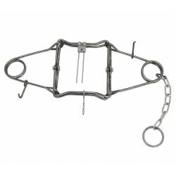 Pi&egrave;ge en X Conibear double ressort acier brut 25 X 25 PHE