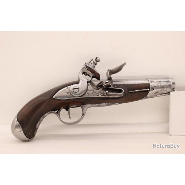 Pistolet � silex de gendarmerie mod�le 1770 fabrication r�volutionnaire 1789...