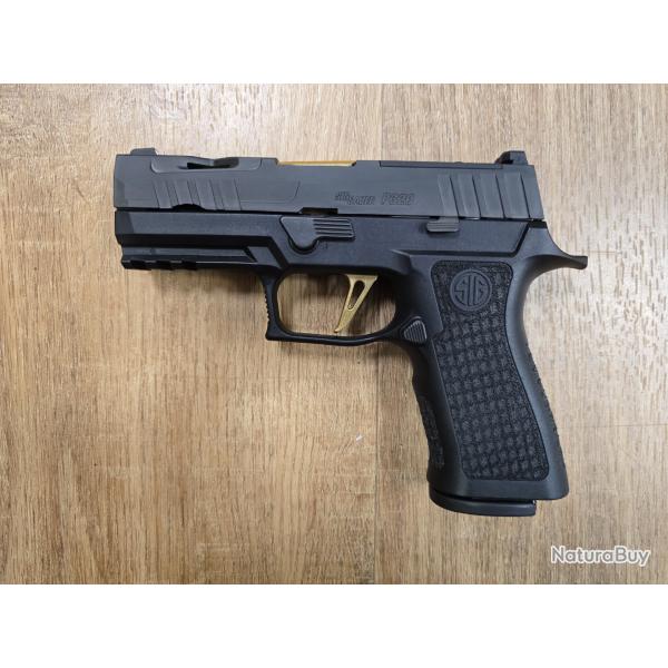 Pistolet Sig Sauer P320 X-compact Spectre Gold cal 9x19 occasion 4654