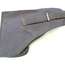 HOLSTER CIVIL EN CROUTE DE CUIR FAUVE POUR UN AUTOMATIQUE 9mm