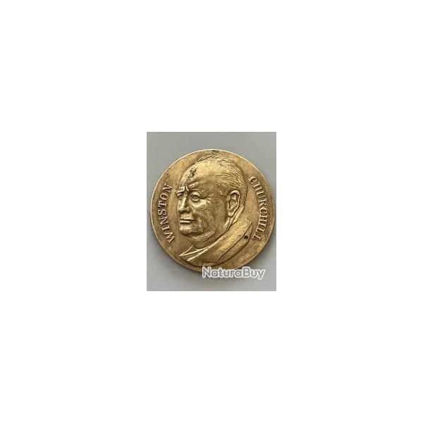 MEDAILLE BRONZE-WINSTON CHIRCHILL CDB Lieu France  Typ M�dailles de collection Composition