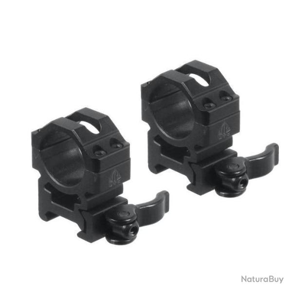 Collier Montage rapide Medium � 25,4 - Rail Picatinny Weaver 21 mm - UTG