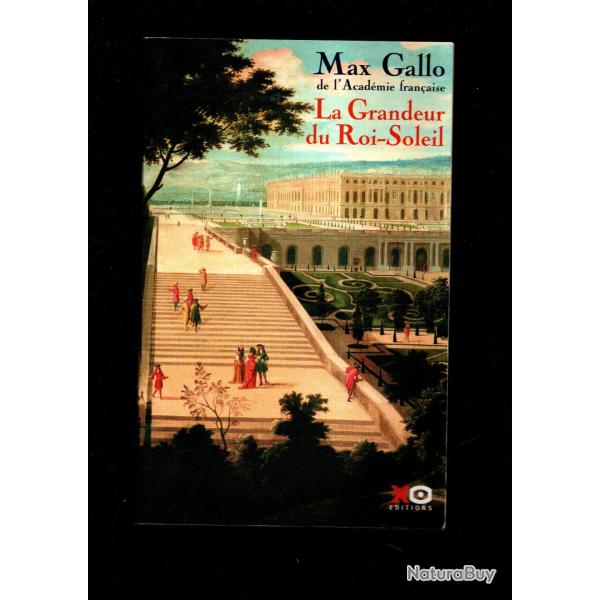 la grandeur du roi soleil de max gallo tirage limit� + lot de cartes postales sur versailles