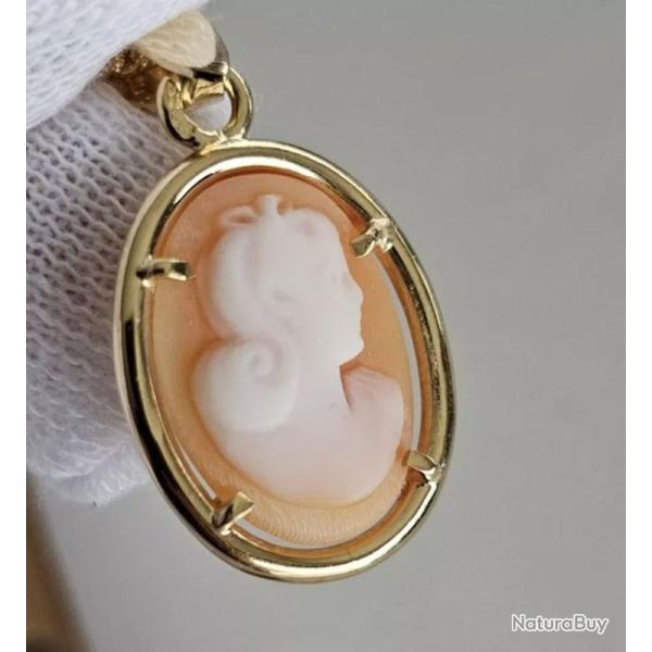 Pendentif Cam�e serti en or 18 carats