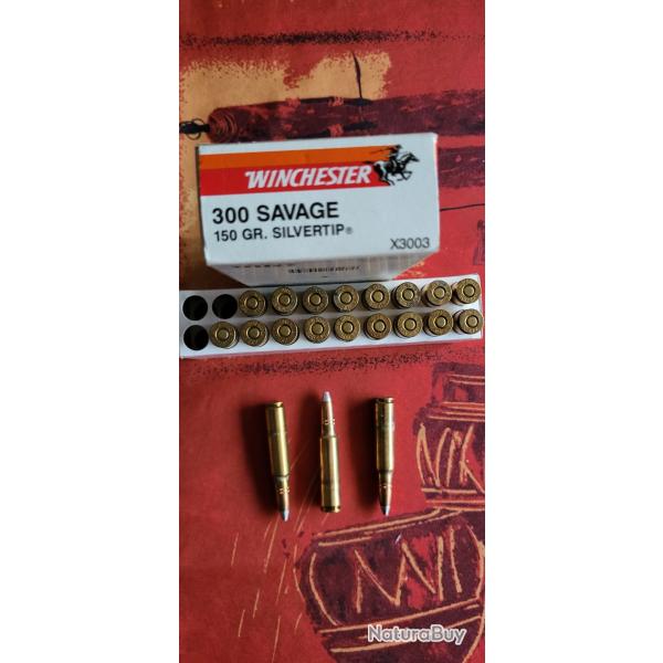 1 bo�te de cartouches 300 Savage Silvertip