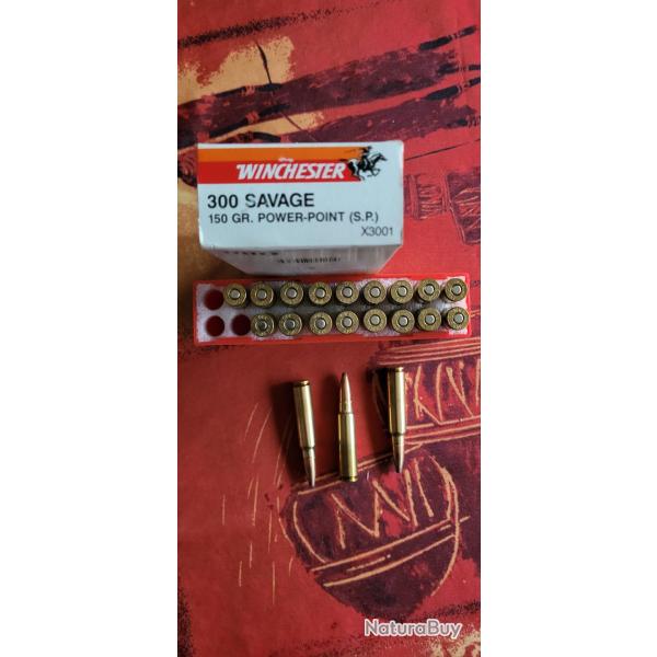 1 bo�te cartouches 300 Savage WINCHESTER