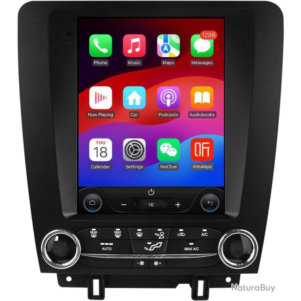 Autoradio 2G+64G Android 14 9,7" avec �cran vertical pour Ford Mustang 2010-2014, prend en charge Ca
