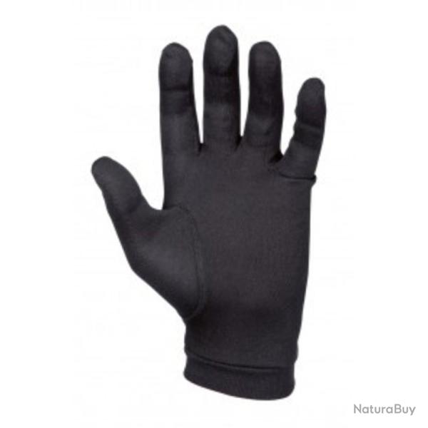 Sous gants en Soie - Noir 9.5