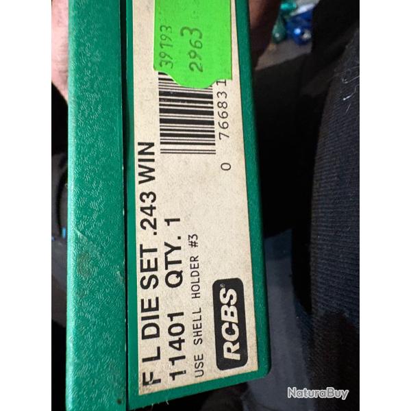 Outils de rechargement 243 win rcbs