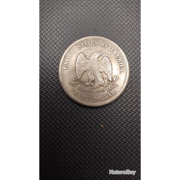 REPRO -  pi�ce monnaie USA TRADE dollar 1791