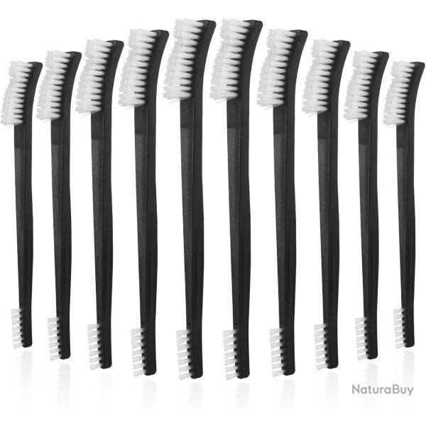 LOT DE 10 Brosses de Nettoyage Nylon Double Face - Prix Grossiste - Sp�cial Entretien Armes