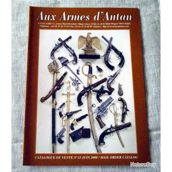 Catalogue de vente : Aux armes d'antan N�23 - Juin 2000
