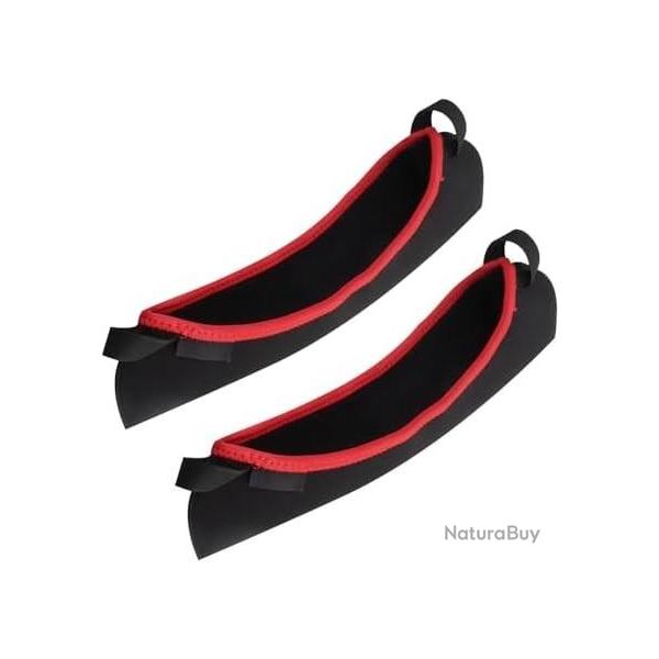 Housse de protection pour lunette 3 p�ces 33 x 8,9 cm noir et rouge