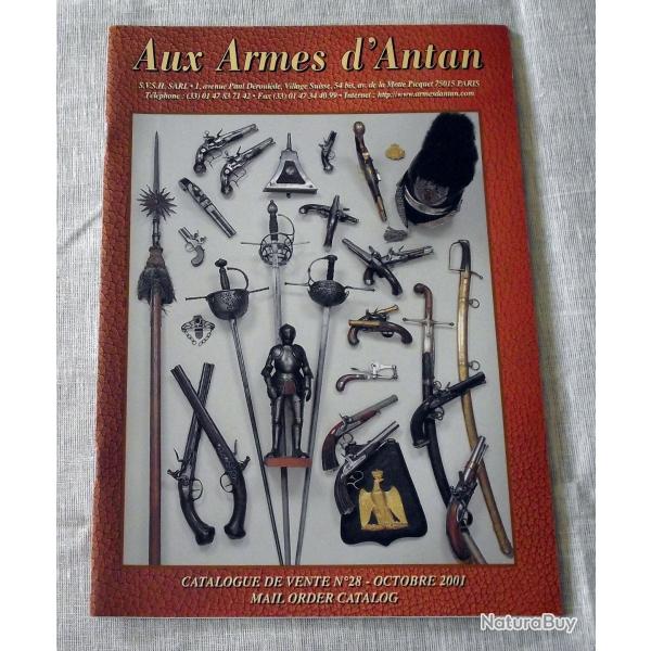 Catalogue de vente : Aux armes d'antan N�28 - Octobre 2001