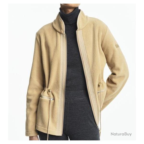 VESTE POLAIRE ZIPEE FEMME BEIGE 38