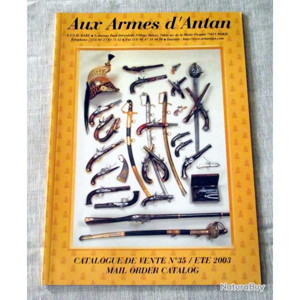 Catalogue de vente : Aux armes d'antan N� 35 / Et� 2003