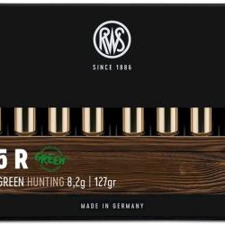 Munitions RWS Cal.7x65R EVO GREEN 8,2g 127grains par 20