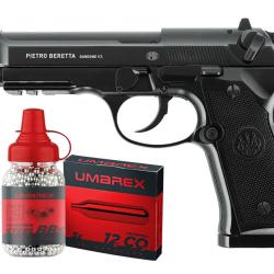 PACK BERETTA M92 A1 (1 BOITE CO2X5, 1500 BBs)