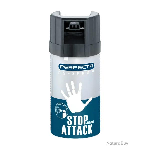 BOMBE STOP ATTACK GAZ CS 40 ML PERFECTA