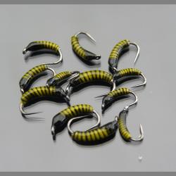 Mouches de p&ecirc;che : Nymphes de p&ecirc;che ceramique (plomb peint ) 12 . 14 .16 .18  [ vente a l'unit&eacute; ]