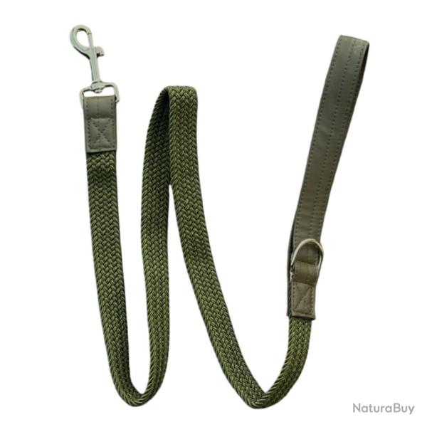 LAISSE ELASTIQUE PLATE KAKI 1.25M - 